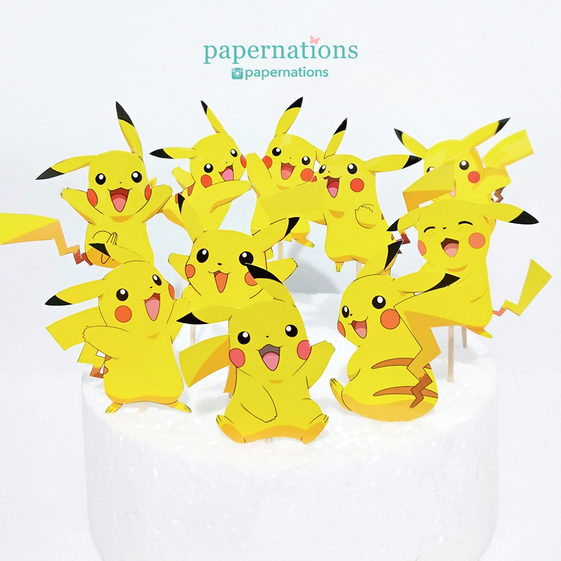 Pikachu Cupcake Toppers